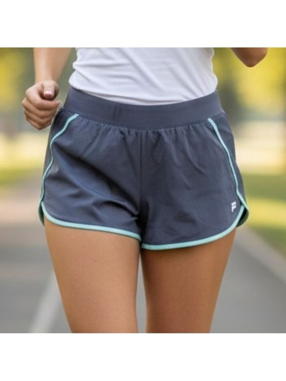 Fila Women's Gray Athletic Shorts Large # SHO14